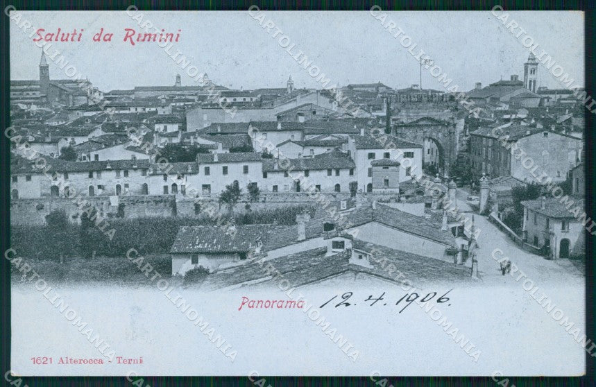 Rimini città Alterocca 1621 cartolina MT1489 – fronte