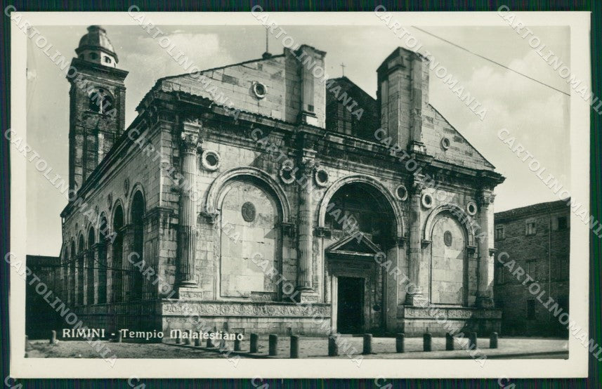 Rimini città Tempio Malatestiano Foto cartolina MT1493 – fronte