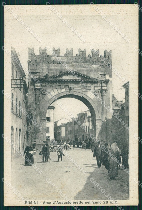 Rimini città Arco d'Augusto cartolina MT1494 – fronte