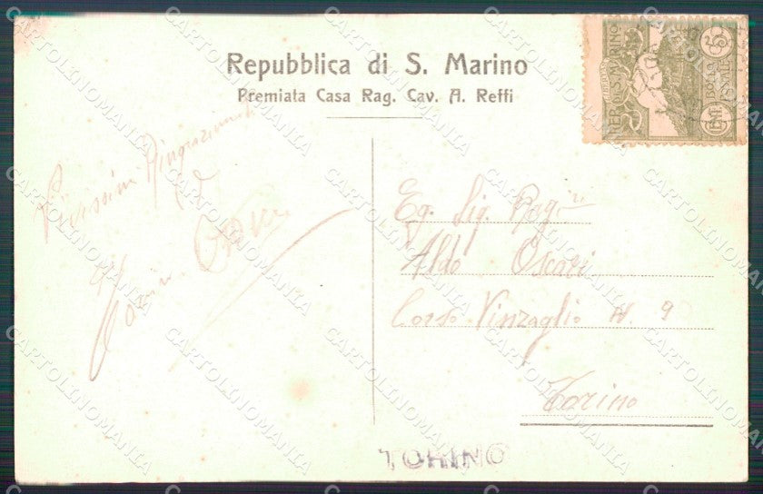 Rimini Repubblica di San Marino cartolina MT1499 – retro