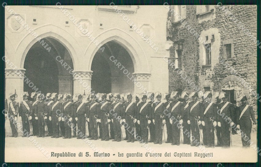 San Marino Capitani Reggenti Guardia d'Onore cartolina MT1500 – fronte