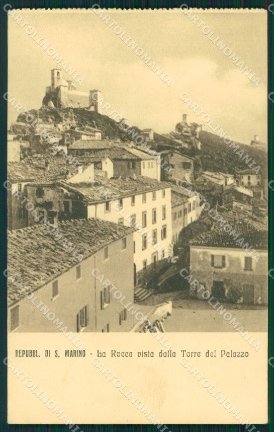 Rimini Repubblica di San Marino Rocca PIEGA cartolina MT1501 – fronte