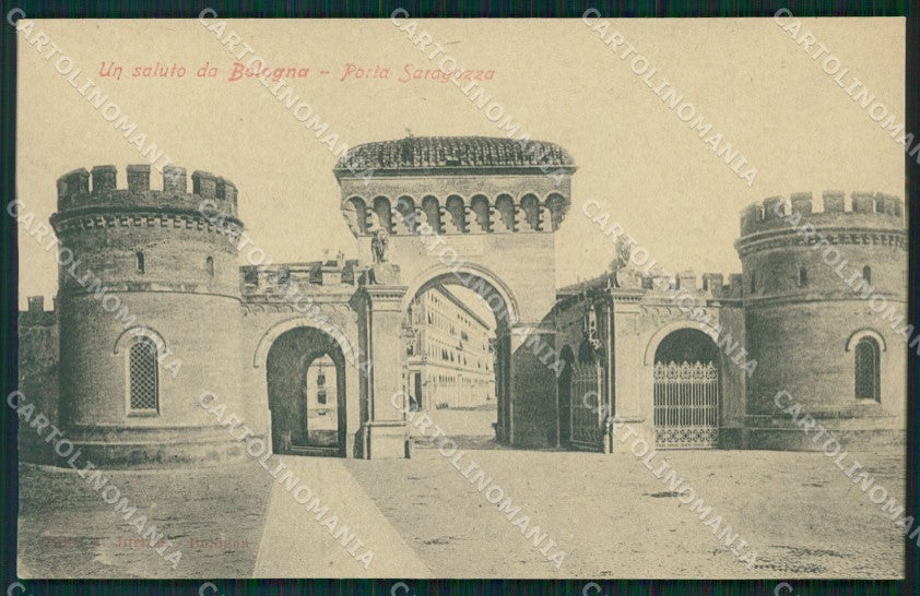 Bologna città Porta Saragozza cartolina MT1504 – fronte