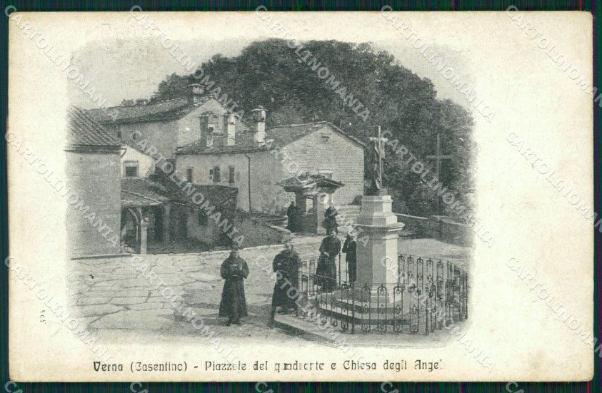 Arezzo Verna Casentino Chiesa degli Angeli Frati cartolina MT1536 – fronte