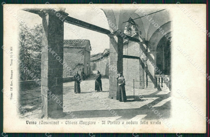 Arezzo Verna Casentino Chiesa Maggiore Frati cartolina MT1537 – fronte