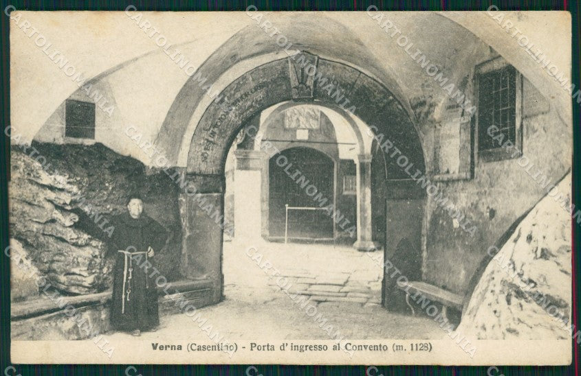 Arezzo Verna Casentino Convento Frate cartolina MT1538 – fronte