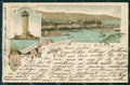 Livorno città Saluti da Gruss PIEGA cartolina MT1544 – fronte
