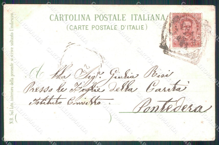 Livorno città Saluti da Gruss PIEGA cartolina MT1544 – retro
