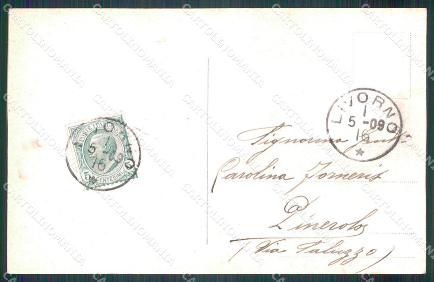 Livorno città Scali d'Azeglio Alterocca 6001 cartolina MT1548 – retro