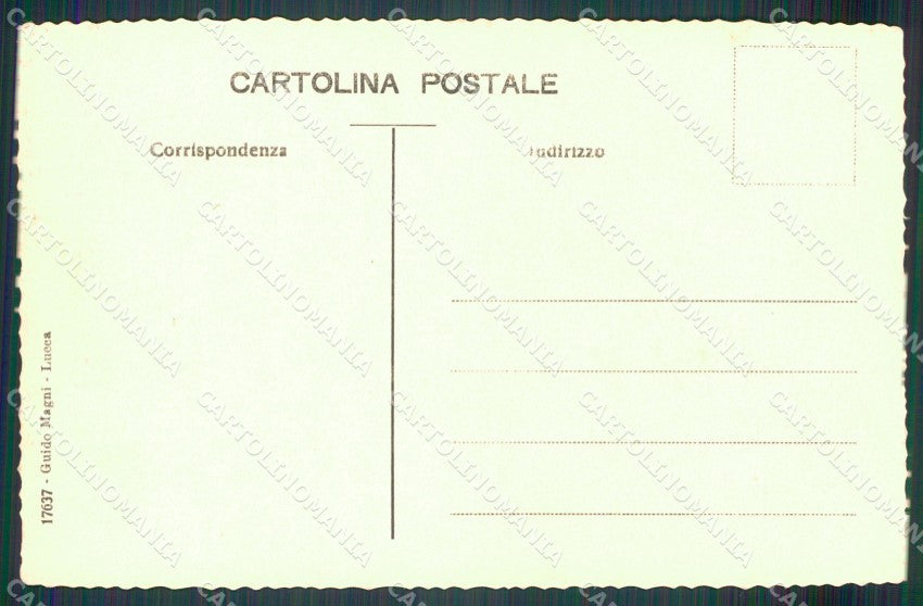 Lucca città Via dei Fossi cartolina MT1559 – retro