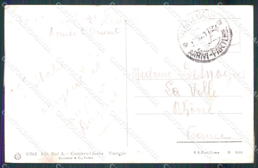 Lucca Viareggio Grand Hotel Royal FORO cartolina MT1569 – retro