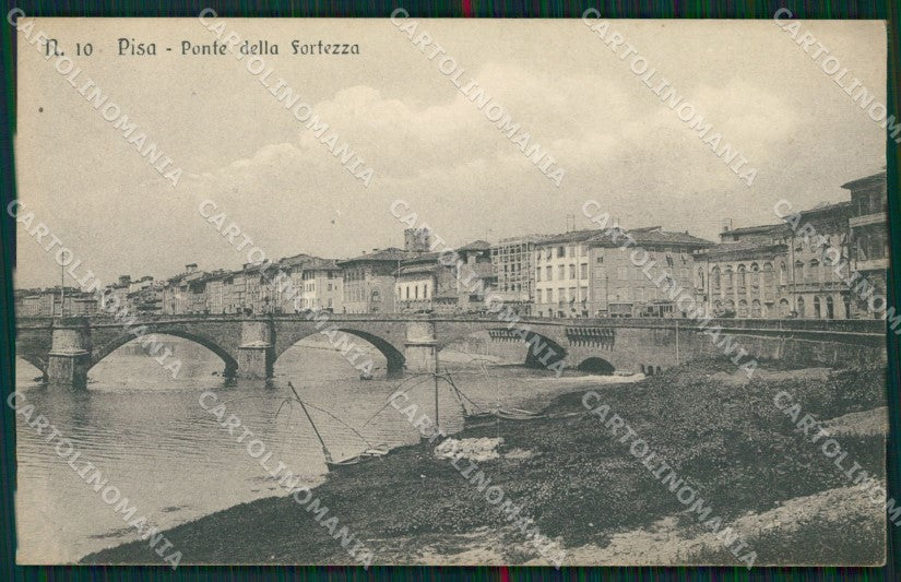 Pisa città Ponte della Fortezza cartolina MT1583 – fronte