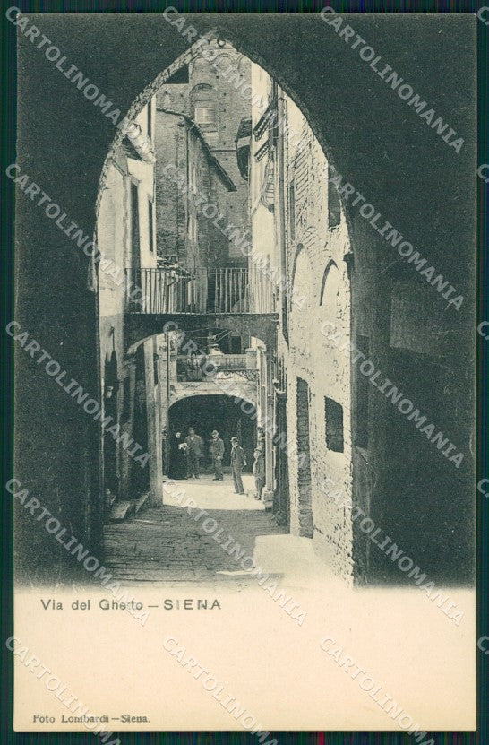 Siena città Via del Ghetto cartolina MT1604 – fronte