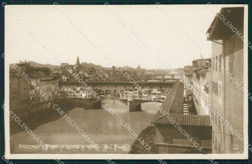 Firenze città Ponte Vecchio PIEGHINA Foto cartolina MT1620 – fronte