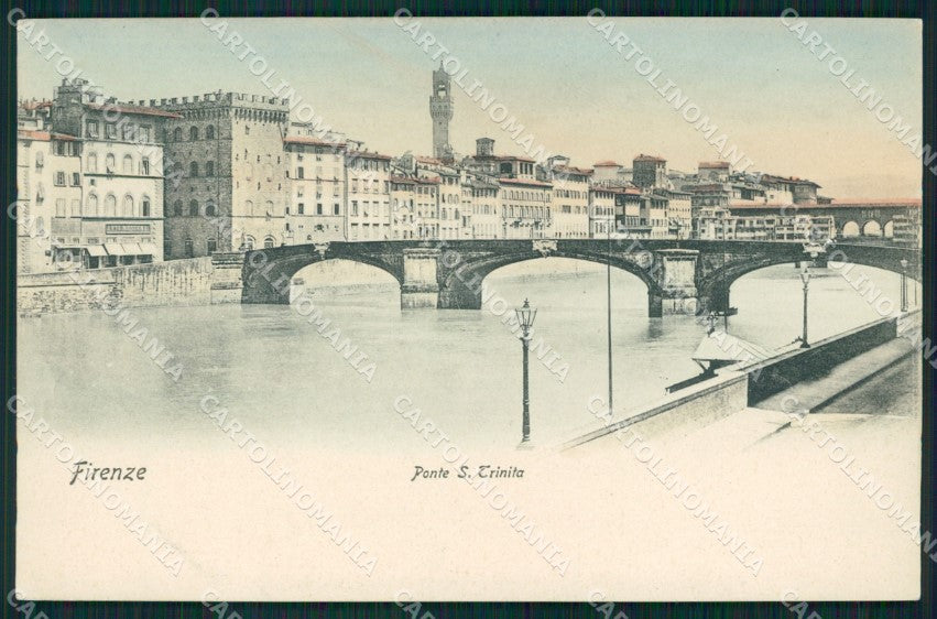 Firenze città Ponte Santa Trinità cartolina MT1625 – fronte