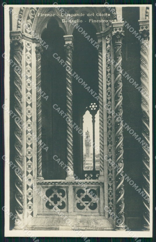 Firenze città Dettaglio Campanile di Giotto PIEGHINA Foto cartolina MT1640 – fronte