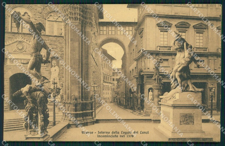 Firenze città Loggia dei Lanzi cartolina MT1646 – fronte