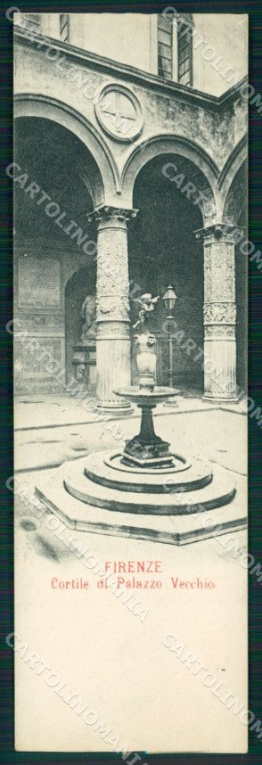 Firenze città Cortile Palazzo Vecchio Mini cartolina MT1649 – fronte