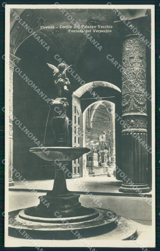 Firenze città Cortile Palazzo Vecchio Foto cartolina MT1650 – fronte