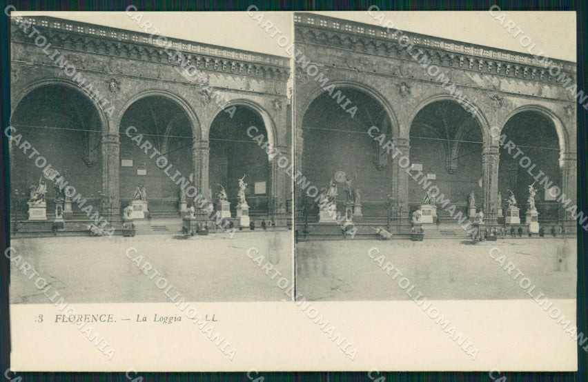 Firenze città Stereoview cartolina MT1661 – fronte