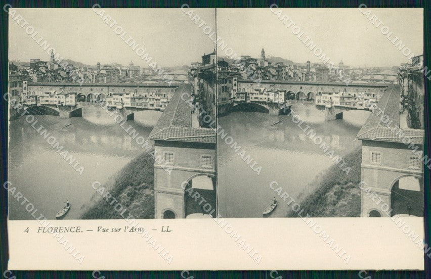 Firenze città Stereoview cartolina MT1662 – fronte