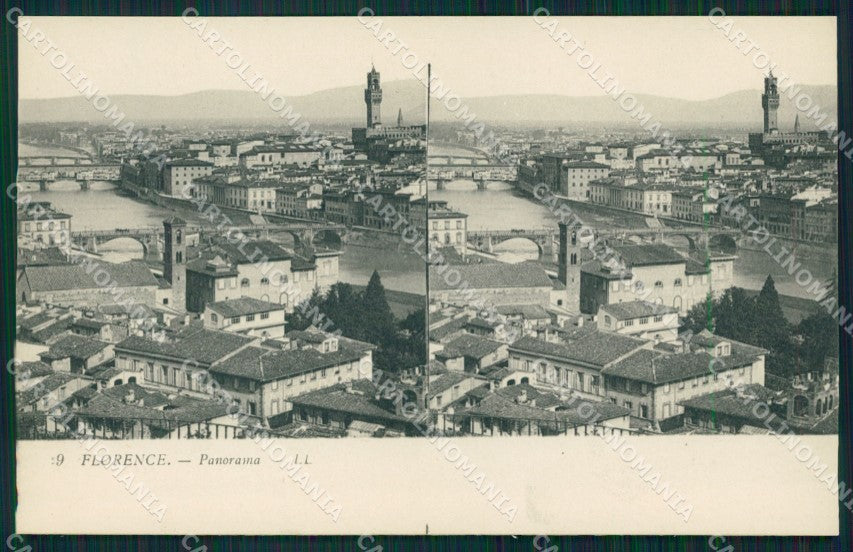 Firenze città Stereoview cartolina MT1668 – fronte
