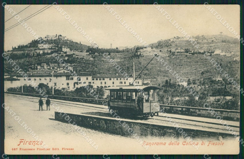 Firenze Fiesole Tram cartolina MT1676 – fronte