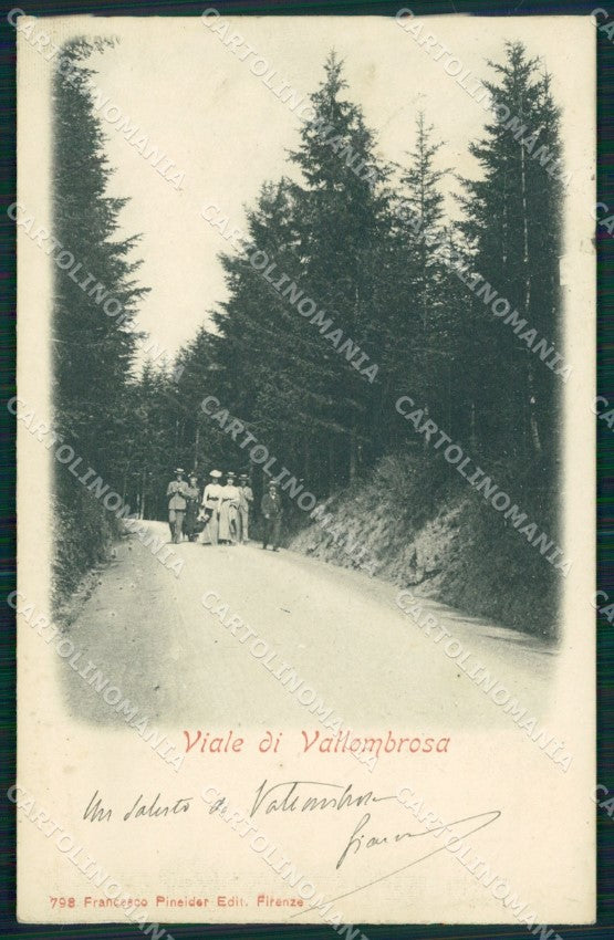 Firenze Reggello Villombrosa SCOLLATA cartolina MT1679 – fronte