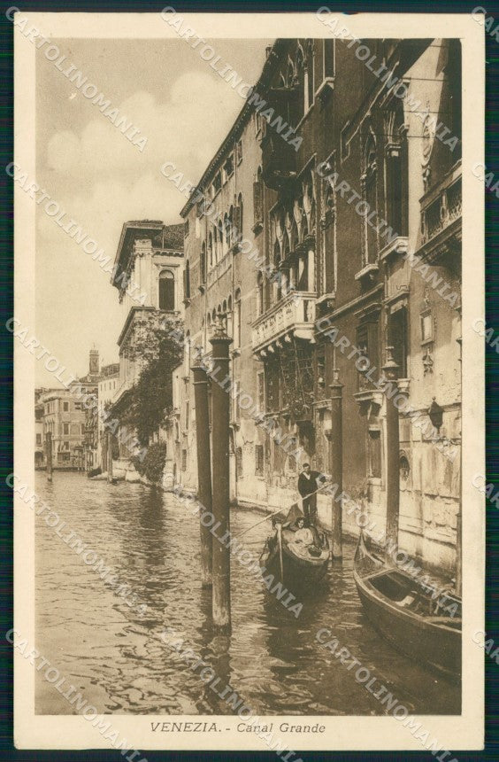 Venezia città Canal Grande Gondole cartolina MT1703 – fronte
