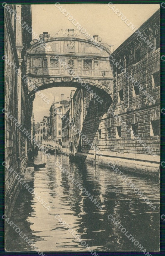 Venezia città Ponte dei Sospiri cartolina MT1709 – fronte