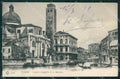 Venezia città Canale e Traghetto San Geremia Gondole SCOLLATA cartolina MT1721 – fronte