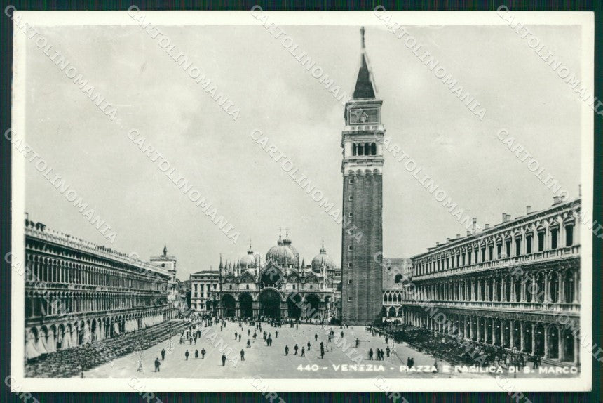 Venezia città Piazza San Marco Basilica di Foto cartolina MT1726 – fronte