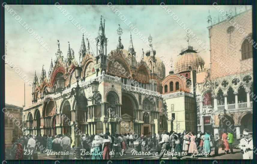 Venezia città Basilica San Marco Palazzo Ducale Foto cartolina MT1727 – fronte