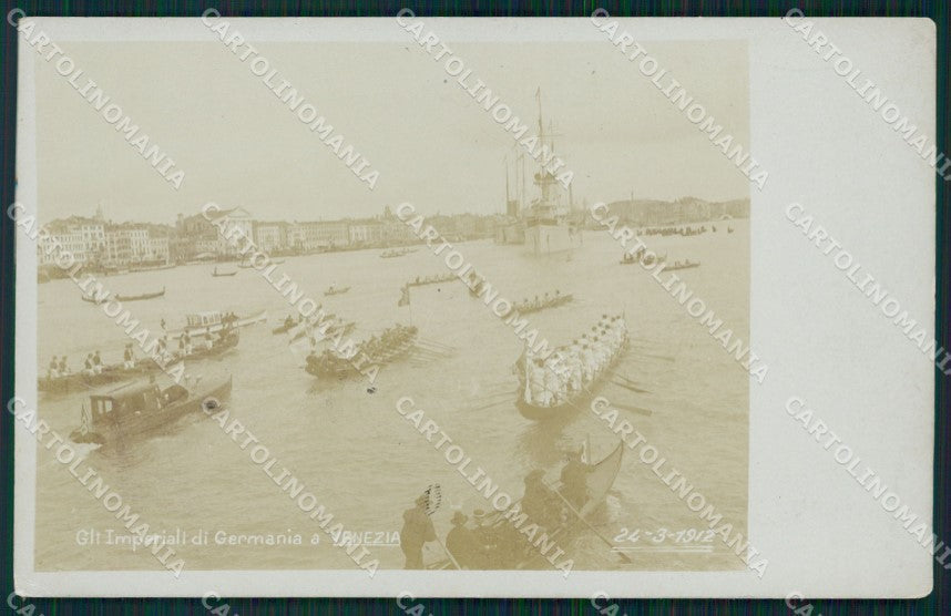 Venezia città Imperiali di Germania a Venezia Barche Foto cartolina MT1733 – fronte