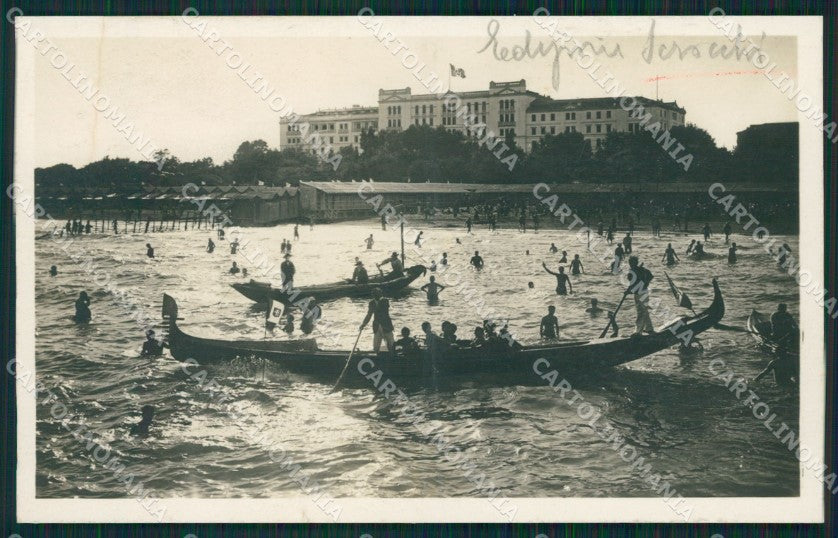 Venezia Lido di Grand Hotel des Bains Gondole Foto cartolina MT1734 – fronte
