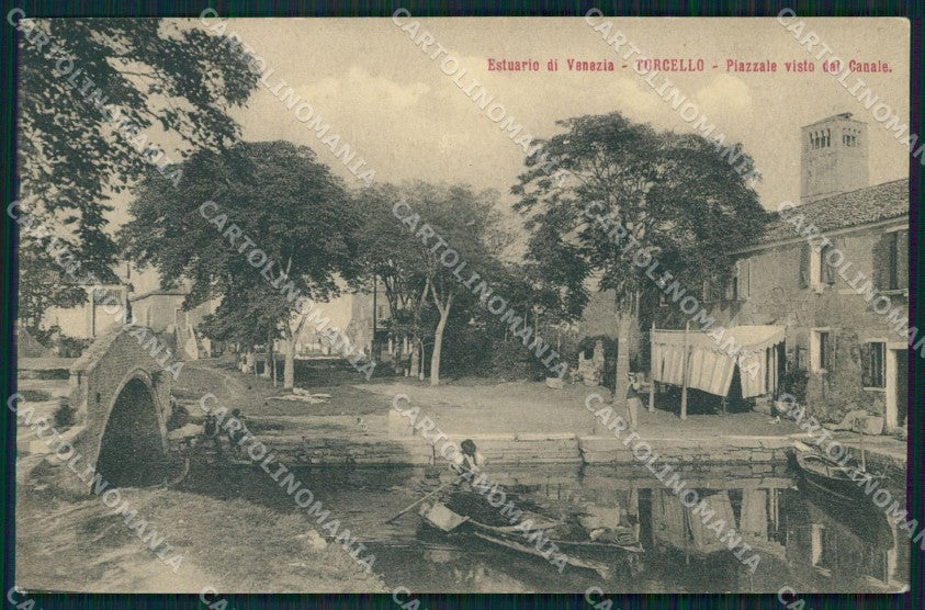Venezia Torcello Barca cartolina MT1740 – fronte