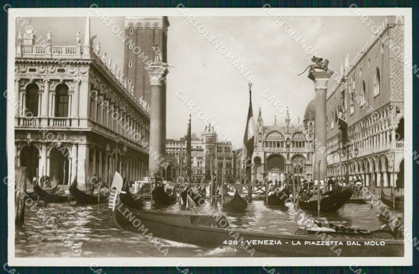 Venezia città Piazzetta del Molo Gondole Foto cartolina MT1761 – fronte