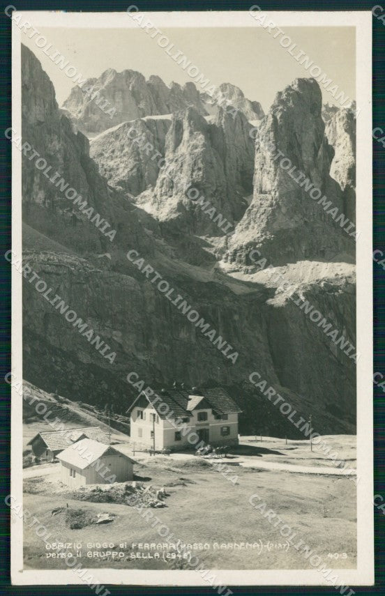 Bolzano Passo Gardena Ospizio Giogo di Ferrara Foto cartolina MT1784 – fronte