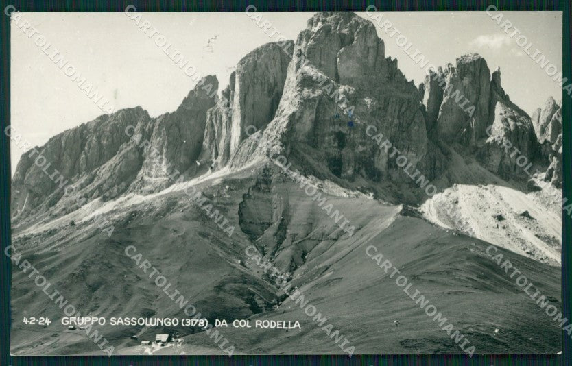Belluno Passo Pordoi Gruppo Sassolungo Col Rodella Foto cartolina MT1788 – fronte