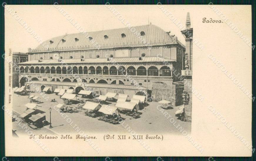Padova città Palazzo della Regione Mercato cartolina MT1795 – fronte