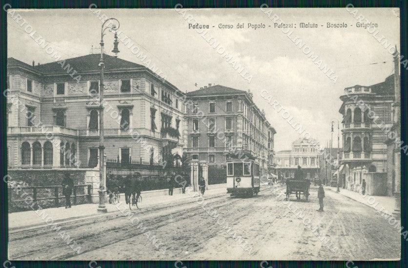 Padova città Corso del Popolo Tram cartolina MT1802 – fronte