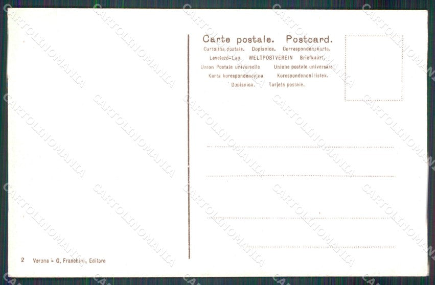 Verona città Ponte della Pietra cartolina MT1815 – retro