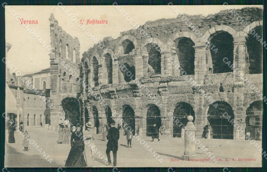 Verona città Anfiteatro SCOLLATA cartolina MT1824 – fronte