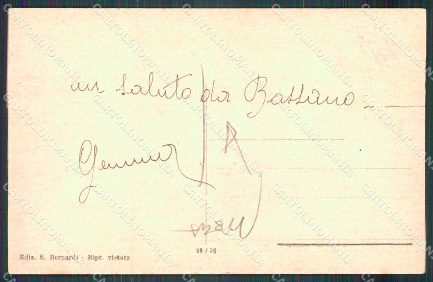 Vicenza Bassano del Grappa Ponte Vecchio in Legno PIEGA cartolina MT1832 – retro