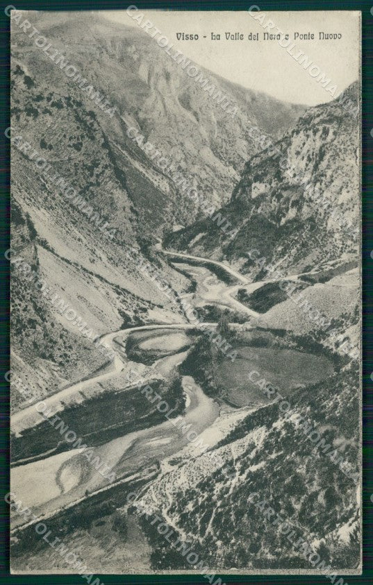 Macerata Visso Valle del Nera Ponte Nuovo ABRASA cartolina MT1840 – fronte
