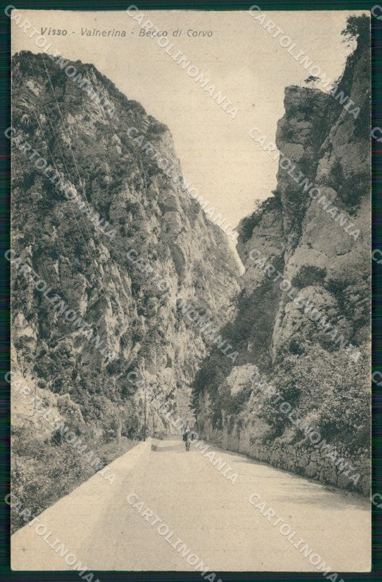 Macerata Visso Valnerina Becco di Corvo cartolina MT1841 – fronte