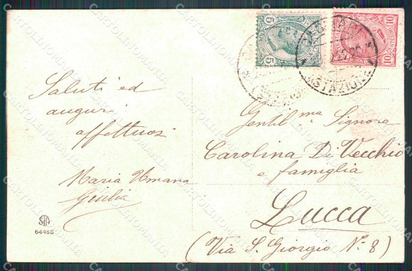 Cagliari città Palazzo Comunale PIEGHINE cartolina MT1847 – retro