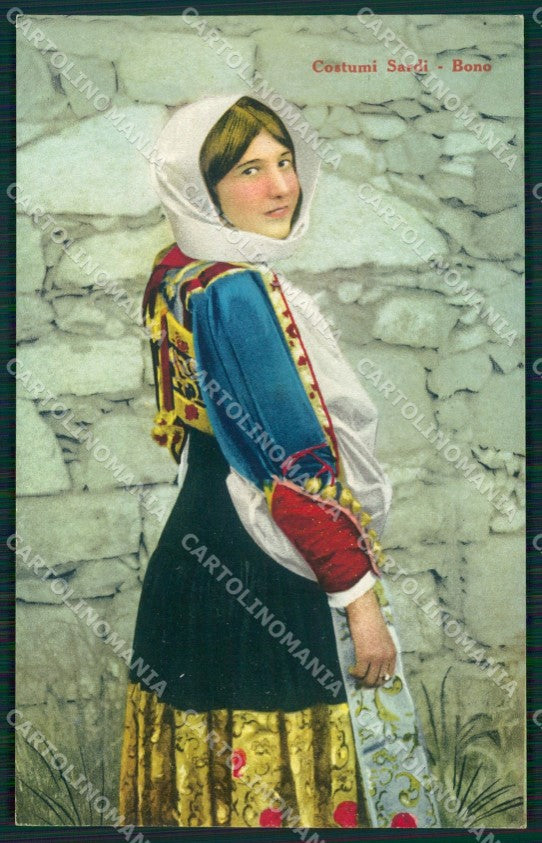 Sassari Bono Costumi cartolina MT1858 – fronte