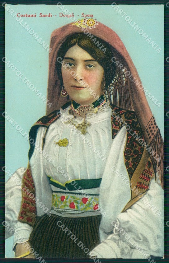 Nuoro Dorgali Costumi cartolina MT1859 – fronte