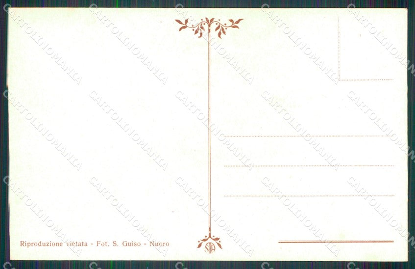 Nuoro Dorgali Costumi cartolina MT1860 – retro